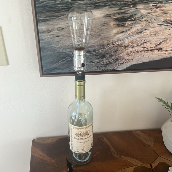 Wine bottle lamp Santa Margherita Pinot Grigio - Picture 1 of 6
